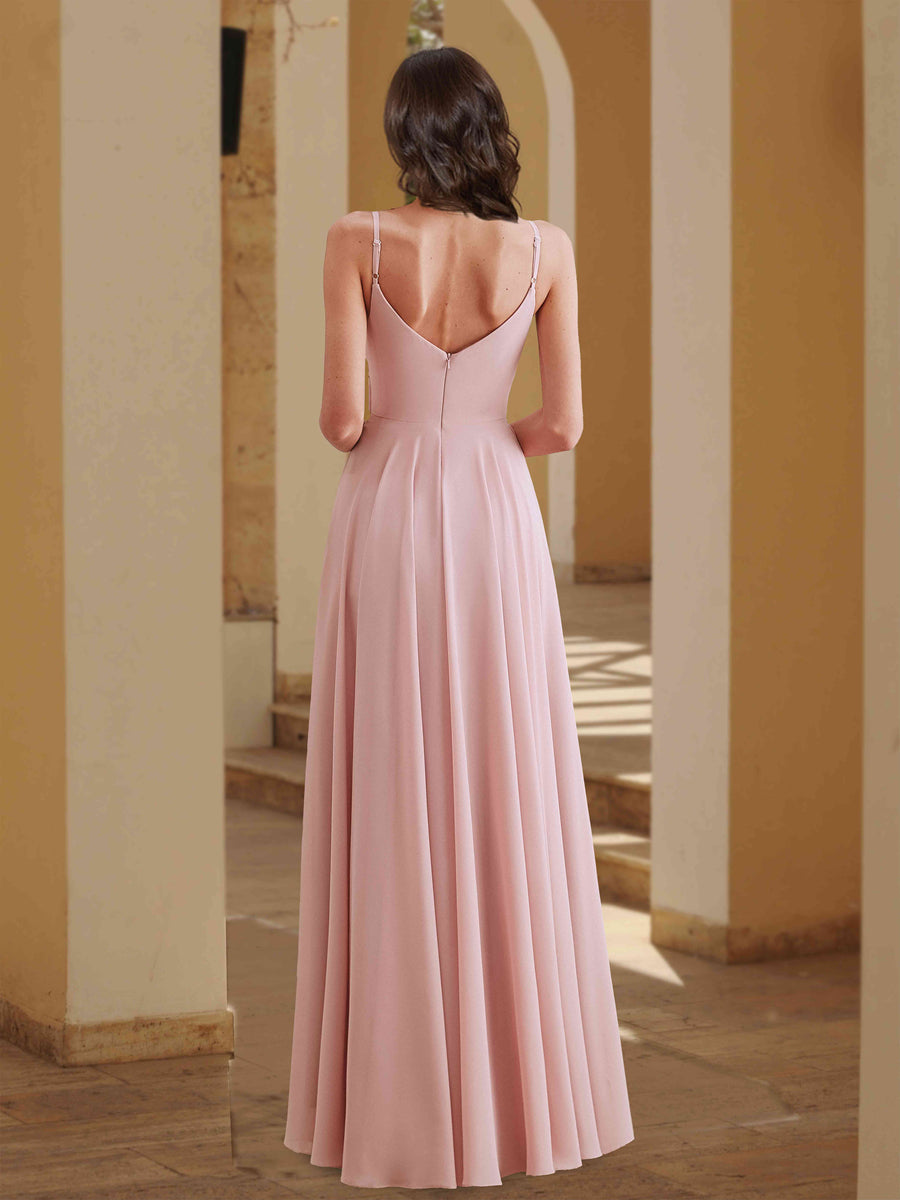 A-Line Spaghetti Straps Bridesmaid Dresses