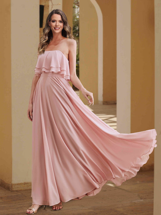 Chiffon Backless Bridesmaid Dresses