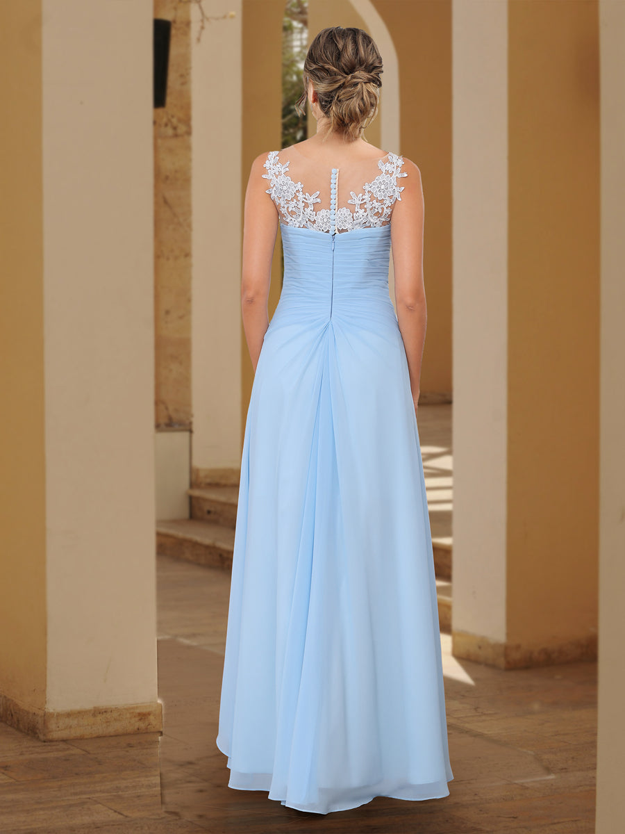 Lace Applique Wedding Guest Dresses